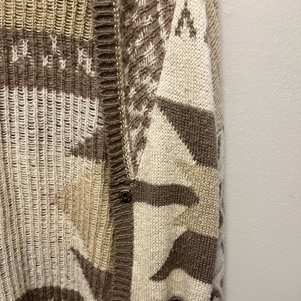 Neutral Aztec Print Cardigan - Picture 7 of 13